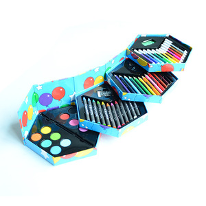Fournitures scolaires, boîte à outils d'art en PVC, coffret cadeau, fournitures d'art pour étudiants, kit de dessin, ensembles d'art avec crayons de <span class=keywords><strong>couleur</strong></span> - Product Image 2