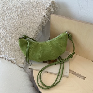 Bolso de Hombro de Ante Sintético Súper Popular para Mujer 2025, Bolsos Cruzados Individuales de Moda, Bolsos Dulces Tipo Dumpling para Debajo del Brazo - Product Image 1