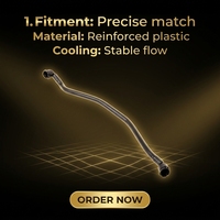 Tuyau de liquide de refroidissement BMW, tuyau de radiateur, tuyau de réservoir d'expansion 17128654868 TD31002, remplacement en plastique