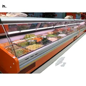 Коммерческая мясо для кулинарно-деликатесной продукции низкотемпературная Холодильная витрина холодильная для кулинарно-деликатесной продукции охладитель витрина