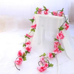 Oem ดอกไม้ปลอมสำหรับตกแต่งงานแต่งงาน,ดอกซากุระบานพวงดอกไม้ปลอมสำหรับเป็นของขวัญวันวาเลนไทน์