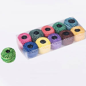 ผ้าฝ้าย100% หวีเย็บชุบและแก๊สหรือด้ายเย็บปักถักร้อยไข่มุกฝ้าย - Product Image 2