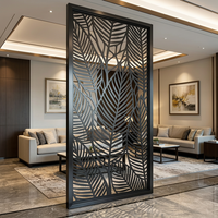 Panneau de séparation de pièce vertical en acier inoxydable 304, écran de confidentialité, décoration murale, design moderne pour hall d'hôtel