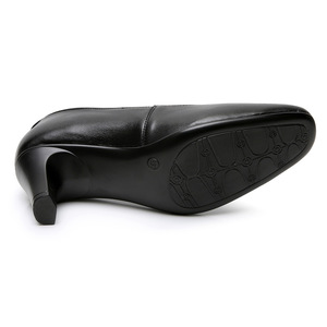 Zapatos Negros <span class=keywords><strong>de</strong></span> Mujer para Hotel, Zapatos Profesionales <span class=keywords><strong>de</strong></span> Tacón Alto <span class=keywords><strong>de</strong></span> Cuero, Zapatos Cómodos Antideslizantes para Gerente - Product Image 2