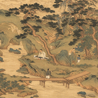 Qiu Ying, Dynastie Ming, Grotte de Jade et Terre des Fées, Peinture sur Rouleau Chinoise, Reproduction de Peinture Traditionnelle Chinoise