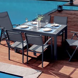 Homful ngoài trời nhôm vườn mở rộng bàn ăn mọi thời tiết gấp mở rộng Patio bàn ăn - Product Image 5