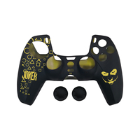 Housse de protection anti-rayures en silicone souple avec 2 capuchons de joystick, poignée antidérapante confortable pour manette PS5 DualSense