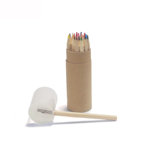 Crayons de dessin écologiques personnalisés de qualité supérieure, multi-crayons de couleur 12 couleurs, crayons de couleur pour enfants