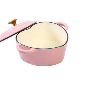 <span class=keywords><strong>Four</strong></span> hollandais <span class=keywords><strong>en</strong></span> <span class=keywords><strong>fonte</strong></span> <span class=keywords><strong>en</strong></span> forme de coeur avec deux poignées Pot <span class=keywords><strong>en</strong></span> émail <span class=keywords><strong>compatible</strong></span> avec toutes les cuisinières pour la cuisine à domicile - Product Image 6