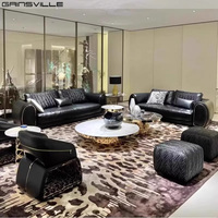 Foshan Factory Outlet Sofá de cuero Conjunto Muebles Sofá Sala de estar Moderno Muebles de lujo Sofá