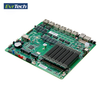1u serveur mini mince itx pfsense 6 ethernet port lan 12th J6412 pare-feu vpn fortinet appareil de sécurité routeur x86 carte mère