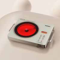 Cuisinière électrique en céramique de couleur blanche Cuisinière à brûleur chaud infrarouge numérique multifonction
