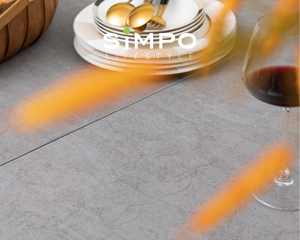 Ensemble <span class=keywords><strong>de</strong></span> mobilier d'extérieur haut <span class=keywords><strong>de</strong></span> gamme SIMPOLIFESTYLE, table extensible en pierre frittée et aluminium <span class=keywords><strong>PARIS</strong></span>, pour jardin, salle à manger, balcon - Product Image 6