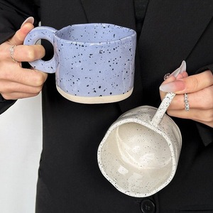 Taza de cerámica pintada al estilo coreano con asa para té, café, agua, taza de regalo, pieza individual. - Product Image 3