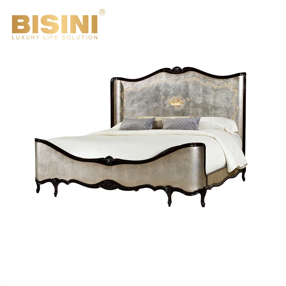 Englischer stil doppelholz bequem klassisch vintage kirschholz bett luxus möbel luxus schlafzimmer doppelbett große größe