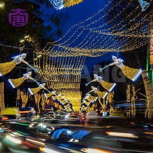 Led Outdoor Waterproof Pendant Festival Lighting Ip65 Rating Street Light Pole With Landscape Modeling Lights For Cross Street - Product Image 4