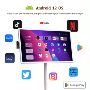 Écran intelligent mobile tactile de 32 pouces pour salle de sport, jeux, diffusion en direct, télévision Android avec support et batterie, écran intelligent mobile de 32 pouces avec logo personnalisé - Product Image 4