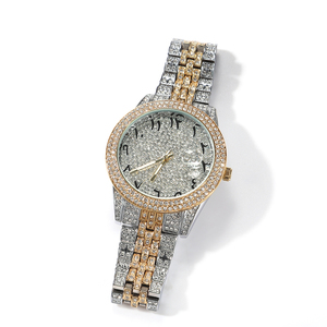 UWIN 2024 Hiphop Bling Bling orologi un pezzo MOQ Icy <span class=keywords><strong>Watch</strong></span> per uomo e donna orologi da polso Rapper ghiacciati - Product Image 4