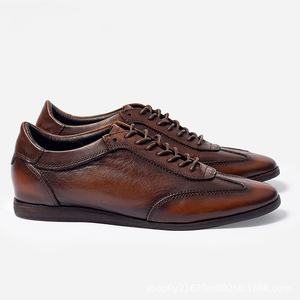 Chaussures habillées pour hommes en cuir pleine fleur, doublure en cuir de vache véritable, fabriquées à la main, style Oxford britannique, idéales pour les mariages - Product Image 2