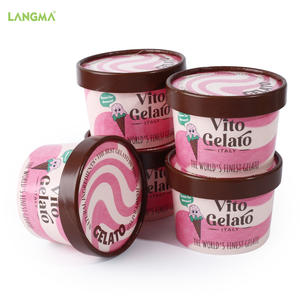 Vaso de Helado Personalizado con Logotipo, 3oz 5oz 8oz, con Tapa de Papel, Diseño Gratuito, Muestra Gratuita, Prueba de Empaque para Helado - Product Image 1