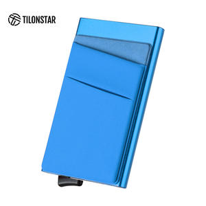 TILONSTAR TVC104 Custom Logo Front Pocket Design Protect Credit Pop up Card Case Aluminum RFID Card Holder for Business - Product Image 3