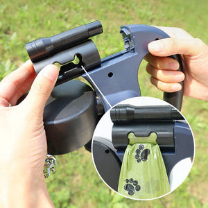 Correa Doble Ajustable para Dos Perros con Luz, Patrón Sólido, Retráctil, Accesorios Sostenibles para Mascotas - Product Image 5