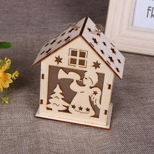 <span class=keywords><strong>Legno</strong></span> artigianale piccola casa pupazzo di neve luminoso ornamenti di illuminazione <span class=keywords><strong>in</strong></span> <span class=keywords><strong>legno</strong></span> decorazione di nozze - Product Image 4