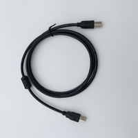 Kabel Data AM ke BM Hitam 1,5M untuk Printer, Scanner, dan Perangkat Lainnya yang Memiliki Port Persegi