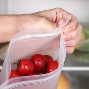 可重复使用的冷冻室硅胶食品级储物袋 Peva 密封可倒置一次性食品储物袋收纳套装 - Product Image 5