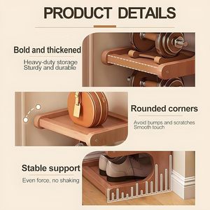 Support de rangement pour chaussures BH en bambou, étagère à chaussures autoportante à 7 niveaux, étagère à chaussures verticale pour placard étroit, entrée, <span class=keywords><strong>couloir</strong></span> - Product Image 4