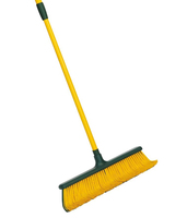Râteau à gazon à poils incurvés Smart Telescoping Hand Heavy Duty Garden Leaf Outdoor Yard Patio Push Broom