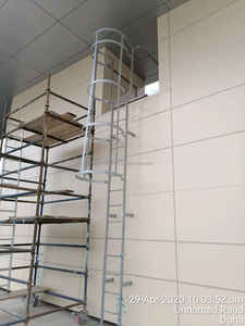 Sécurité des bâtiments industriels Cage de toit Escabeau <span class=keywords><strong>Support</strong></span> de fixation Echelles à accès fixe - Product Image 2