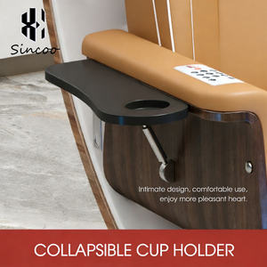 Sillón de Pedicura Eléctrico de Lujo Color Rosa con Lavabo de Acrílico, Bomba de Drenaje, Luces de Colores y Masaje de Pies para Salón de Uñas - Product Image 5