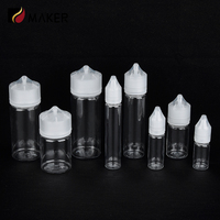 10ml 15ml 30ml 50ml 60ml 95ml 110ml bouteille d'huile de fumée claire noir V3 licorne Pigment peinture encre Art oeil PET bouteille à presser en plastique
