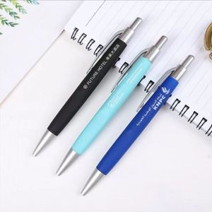 Bolígrafo de punta redonda de estilo japonés, colorido y divertido, con logotipo personalizado, bolígrafos para hotel con banner publicitario. - Product Image 2