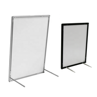 Support de boîte à lumière LED Cadre de publicité en aluminium à clipser Panneau d'affichage à LED Prix Panneau d'affichage en verre trempé