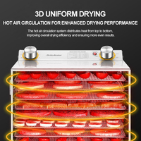 Déshydrateur alimentaire multifonctionnel à bouton mécanique pour friandises pour animaux, fruits secs et légumes