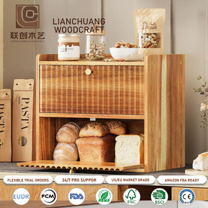 Caja <span class=keywords><strong>de</strong></span> <span class=keywords><strong>Pan</strong></span> <span class=keywords><strong>de</strong></span> Acacia para Encimera <span class=keywords><strong>de</strong></span> Cocina, Contenedor <span class=keywords><strong>de</strong></span> Almacenamiento <span class=keywords><strong>de</strong></span> <span class=keywords><strong>Pan</strong></span> <span class=keywords><strong>de</strong></span> Madera, Caja <span class=keywords><strong>de</strong></span> <span class=keywords><strong>Pan</strong></span> <span class=keywords><strong>de</strong></span> Doble Capa, Organizador <span class=keywords><strong>de</strong></span> Alimentos <span class=keywords><strong>de</strong></span> Gran Capacidad - Product Image 1