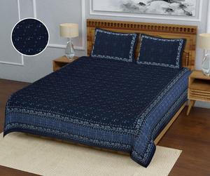Venta al por mayor mejor precio indio Sanganeri Dabu estampado Super suave 100% algodón sábana dormitorio lujo 3 uds juego de cama - Product Image 5