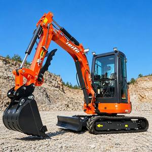 Mini Excavadora de 3.5T, Excavadora Pequeña de 1 a 2 Toneladas con Motor 5 para Agricultura, Jardinería y Movimiento de Tierras, con Orugas Hidráulicas - Product Image 1