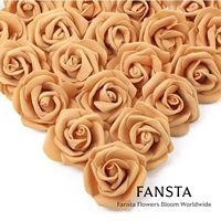 Têtes de roses artificielles en mousse de 7 cm pour arrangements floraux – Petites fausses roses en mousse pour événements – Fabricant