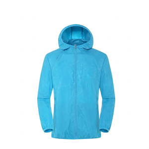 Wholesale Custom Men's Soft Black Red Waterproof Casual Windbreaker <b>Jacket</b> O-Neck Collar Windproof Hooded Thick for Winter - Product Image 1