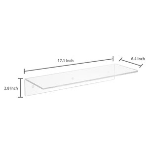 Étagères murales modernes en acrylique à 4 niveaux, présentoirs transparents multifonctionnels pour discours publics, livres, photos et découpe - Product Image 2