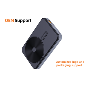 Mini banco de energía portátil de 5000mAh, 15W, carga inalámbrica rápida, tipo C 2A, polímero de litio magnético para <span class=keywords><strong>iPhone</strong></span> 16 Pro, tamaño pequeño para - Product Image 6