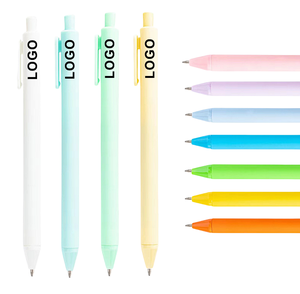 Пластиковая шариковая ручка с логотипом под заказ, несколько цветов, Классическая Базовая шариковая ручка, дешевая пластиковая ручка - Product Image 5