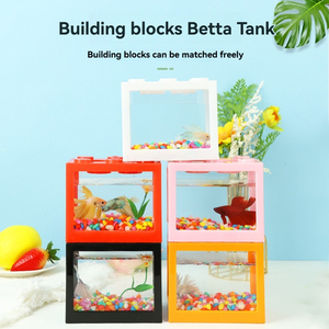 Mini Mini bloc de construction seau aquarium en plastique pour poissons - Product Image 2