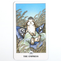 Nouvelle conception Lunalapin Rabbit Playing Card Poker Holographic Classic Waite Deck Oracle Cards Guidebook Waterproof Surface Paper