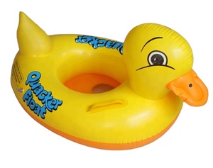 Top bán trong mùa hè cho bé bơi Vịt nổi màu vàng vịt hình hồ bơi bơm hơi cho trẻ em - Product Image 3