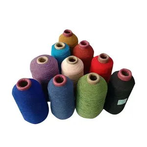 Fil caoutchouc couverture de fil, pièces, fil de Polyester Spandex recouvert de caoutchouc pour chaussettes