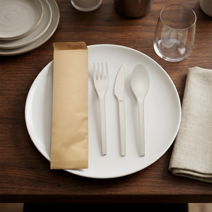 Utensilios CPLA al por Mayor Directo de Fábrica, Juego de Tenedores, Cucharas y <span class=keywords><strong>Cuchillos</strong></span> Compostables para Importadores Globales - Product Image 1